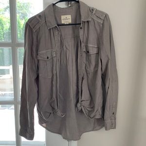 American Eagle long sleeve button up. Boyfriend Fit. Size S
